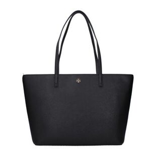 Tory Burch Emerson Large Classic Black Tote